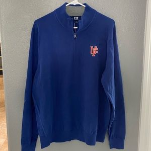 Men’s Cutter & Buck Blue Florida Gators 1/2 Zip